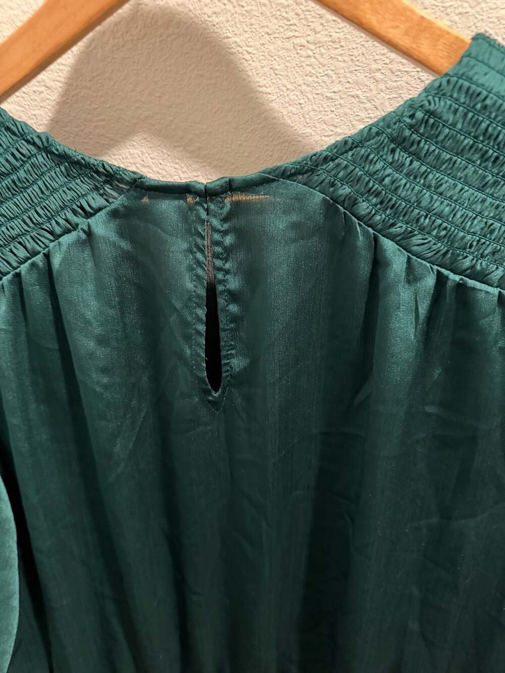 Old Navy Women's Green Smocked Shoulder Short Sleeve Dress XXL - Picture 6 of 10